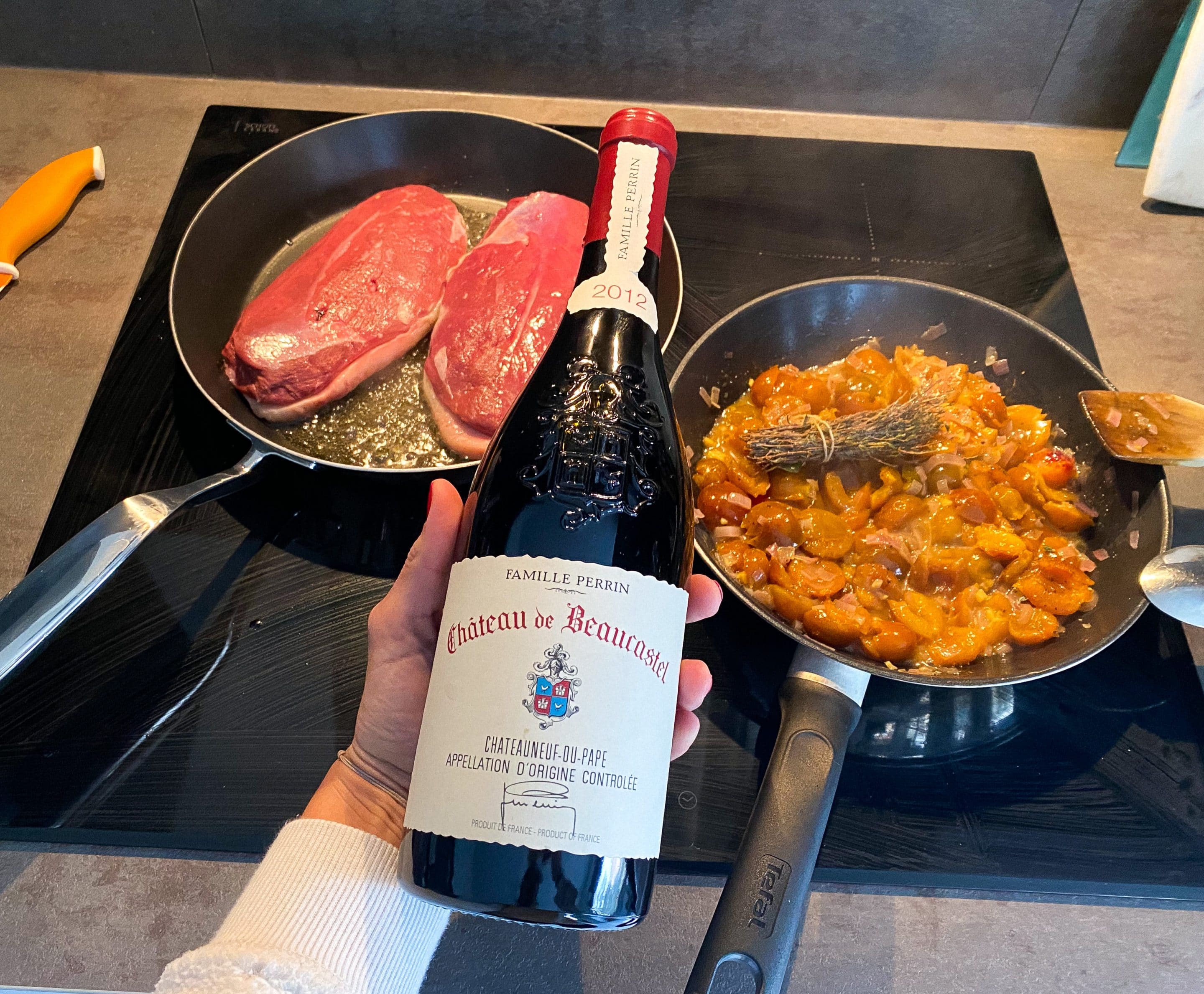 Wine pairing: Quand un magret de canard rencontre un Chateauneuf-du-Pape: réussite assurée !