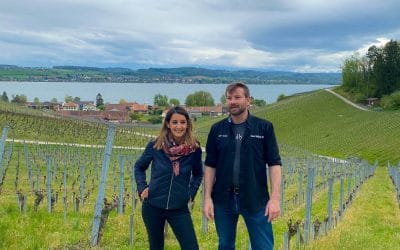 Visite du vignoble du Vully en Suisse en compagnie du vigneron Cédric Guillod